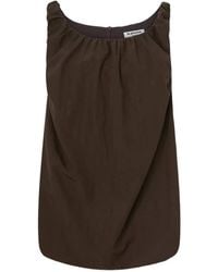 LA PISCINE - Gathered Mini Dress - Lyst