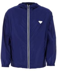 Prada - Recycled-Nylon Hooded Windbreaker - Lyst