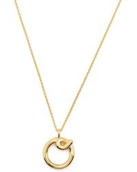 Missoma - Curly Molten Initial Pendant Necklace - Lyst