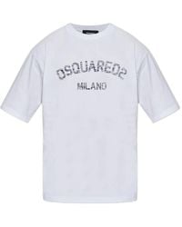 DSquared² - Relaxed Fit Cotton T-Shirt - Lyst