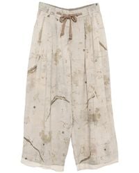 Ziggy Chen - Graphic-Print Trousers - Lyst