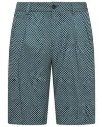 Cruna - Clichy Geometric-Print Pleated Shorts - Lyst