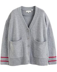 Chinti & Parker - Stripe-detail Button-up Cardigan - Lyst