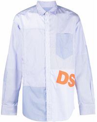DSquared² - Camisa a paneles con logo - Lyst