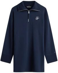 Tommy Hilfiger - Zip-Up Logo-Detail Mini Dress - Lyst
