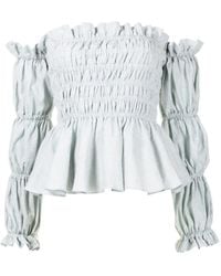 Isolda - Blusa Daphne Con Spalle Scoperte - Lyst