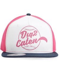 DSquared² - Logo-Print Gabardine Baseball Hat - Lyst
