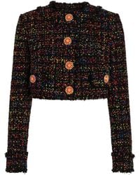 Dolce & Gabbana - Short Tweed Jacket - Lyst
