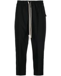 Rick Owens - Drawstring-waistband Tapered Track Pants - Lyst