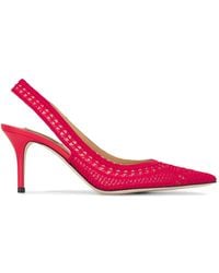 Arteana - Crochet-Knit Slingback Heeled Pumps - Lyst