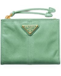 Prada - Small Leather Wallet - Lyst