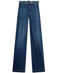 Liu Jo - Braided-Belt Flared Jeans - Lyst
