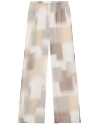 ARMANI EXCHANGE - Elasticated Printed Trousers - Lyst