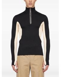 Moncler - Panelled Half-Zip Sweater - Lyst