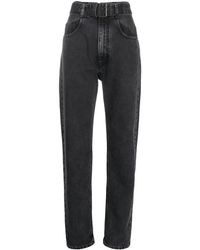 Maison Margiela Belted Boyfriend Jeans - ブラック