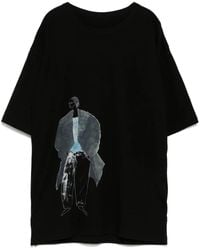 Yohji Yamamoto - T-Shirt mit grafischem Print - Lyst