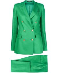 Tagliatore Doppelreihiger Anzug - Grün