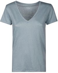 Majestic Filatures - T-Shirt Mit V-Ausschnitt - Lyst