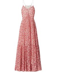 Isabel Marant - Sabba Floral-Print Midi Dress - Lyst