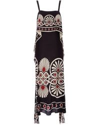 La DoubleJ - Slip-Around Geometric-Print Dress - Lyst