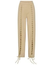 ROTATE BIRGER CHRISTENSEN - Lace-Up Track Pants - Lyst