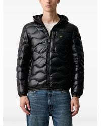 Blauer - Wave-Quilted Hooded Jacket - Lyst