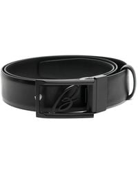 Brioni - Logo-Buckle Leather Belt - Lyst