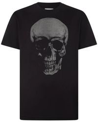 Philipp Plein - Round Neck T-Shirt Glitter Skull - Lyst