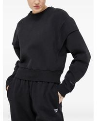 Reebok - Cropped Sweatshirt - Lyst