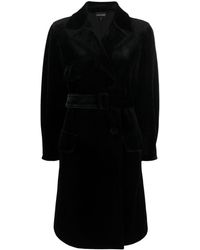 Emporio Armani - Manteau à simple boutonnage - Lyst