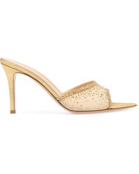 Gianvito Rossi - Mules Rania Con Cristalli 85Mm - Lyst