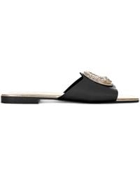 Just Cavalli - Elisie Satin Slide Sandals - Lyst