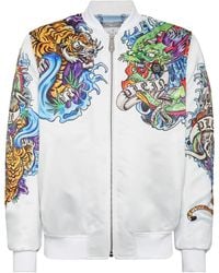 Philipp Plein - Chaqueta bómber con tatuaje estampado - Lyst