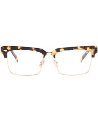 Miu Miu - Mu11Xv Square-Frame Glasses - Lyst