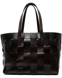 Dragon Diffusion - Japan Checkerboard-Weave Leather Tote Bag - Lyst