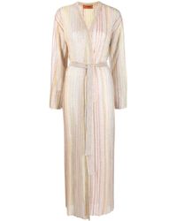 Missoni - Sequin-embellished Striped Cardi-coat - Lyst