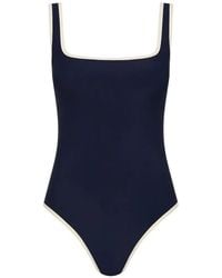 Bondi Born - Mckenna Contrast-Trim Swimsuit - Lyst