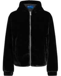 Karl Lagerfeld - Chaqueta con cremallera y capucha - Lyst