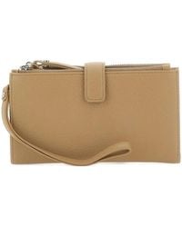 Gianni Chiarini - Pebbled Zip Leather Wallet - Lyst