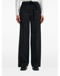 Peserico - Belted Pressed-Crease Trousers - Lyst
