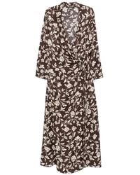 Pennyblack - Floral-Print Midi Dress - Lyst
