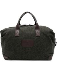 Gran Sasso - Herringbone-Pattern Wool Tote Bag - Lyst