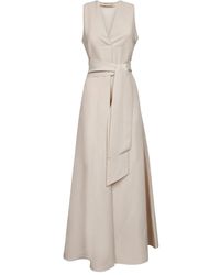 Blanca Vita - Poplin Midi Dress - Lyst