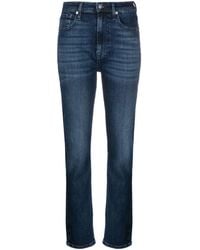 7 For All Mankind - Easy Slim Soho High-waisted Jeans - Lyst