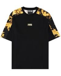 Versace Jeans Couture - Logo-Plaque Baroque-Print T-Shirt - Lyst