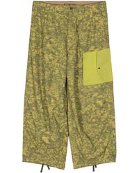 C.P. Company - Camouflage-print Wide-leg Trousers - Lyst