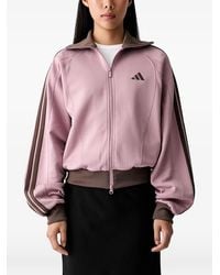adidas - Logo-Embroidered Side-Stripe Jacket - Lyst