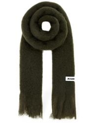 Jil Sander - Bufanda Con Parche Del Logo - Lyst