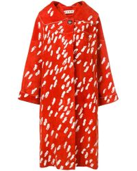 Marni Oversized Jas - Rood