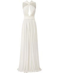 Giambattista Valli - Cotton Jersey Halter Neck Long Dress - Lyst